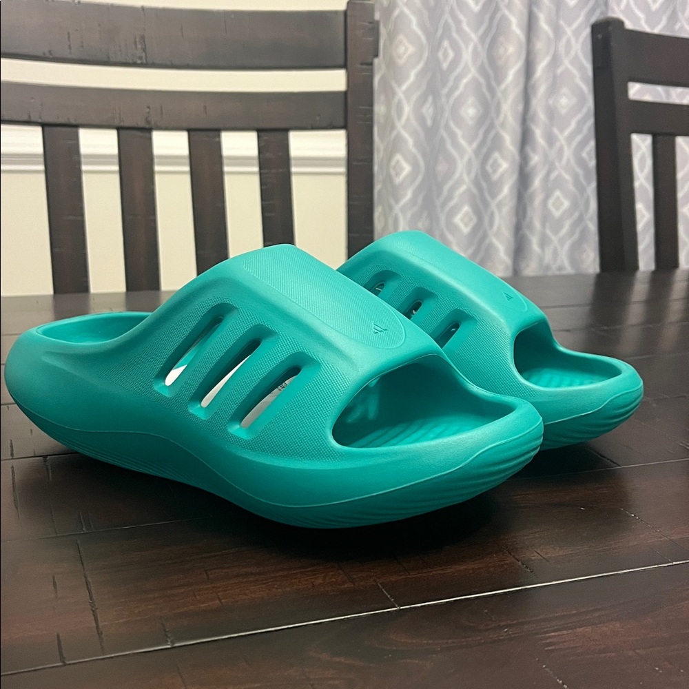 Adidas Adifom IIInfinity Slides Sandals Shoes new Teal JQ2637 Mens Size 10